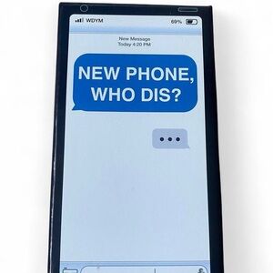 Text Message Card Game - Black and Blue